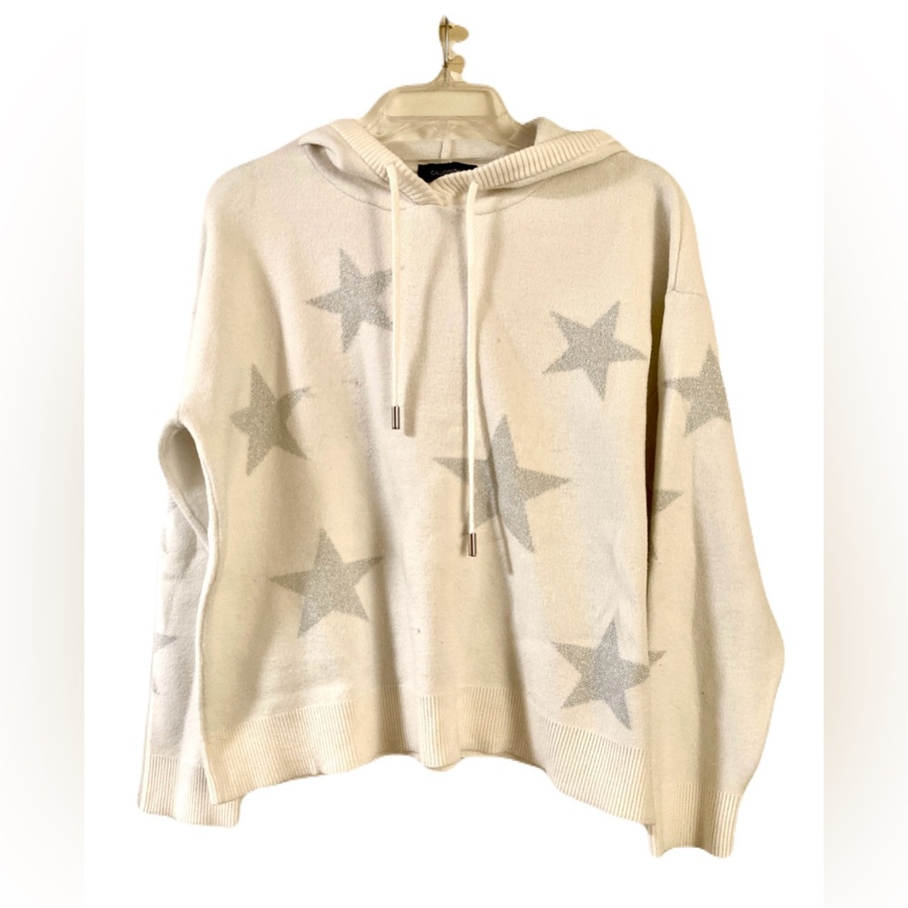 Nordstrom Elegant Cream Star Hoodie
